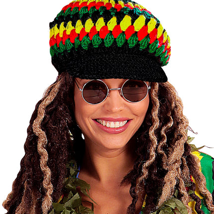 e-carnavalskleding-SYK Rasta muts