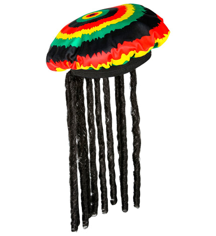 e-carnavalskleding-SYK Rasta muts met dreadlocks