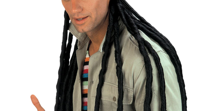 e-carnavalskleding-SYK Rasta muts met lange dreadlocks reggae