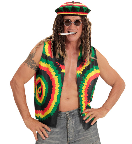 e-carnavalskleding-SYK Rasta pruik dreadlocks Reggae