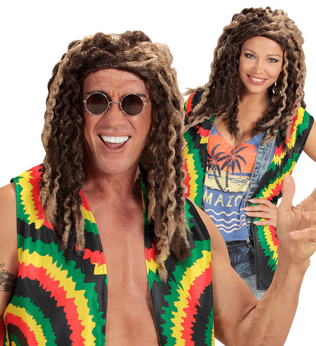 e-carnavalskleding-SYK Rasta pruik dreadlocks Reggae