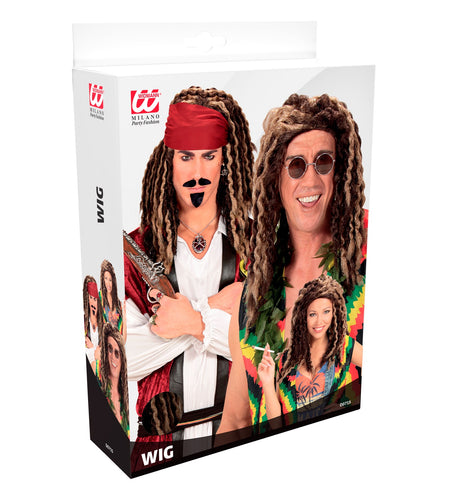 e-carnavalskleding-SYK Rasta pruik dreadlocks Reggae