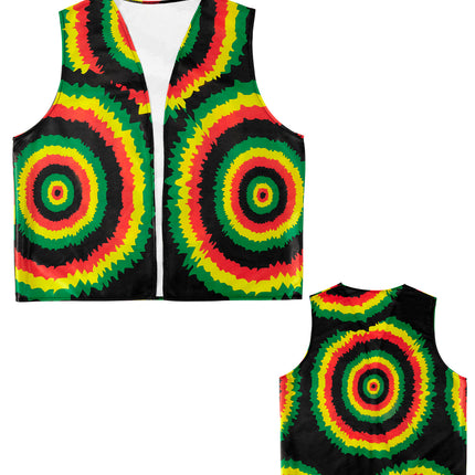 e-carnavalskleding-SYK Rasta vest  voor Jamaica party