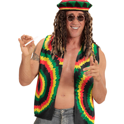 e-carnavalskleding-SYK Rasta vest  voor Jamaica party