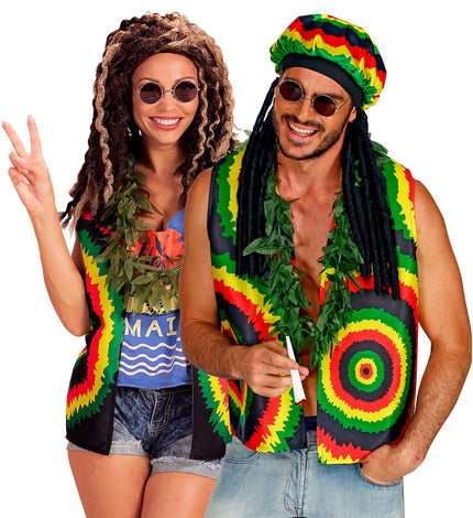 e-carnavalskleding-SYK Rasta vest  voor Jamaica party
