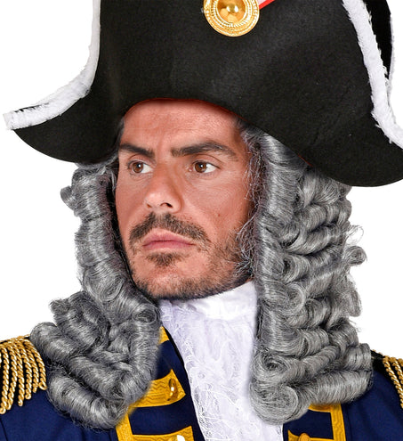 e-carnavalskleding-SYK Rechter of piraten pruik grijs