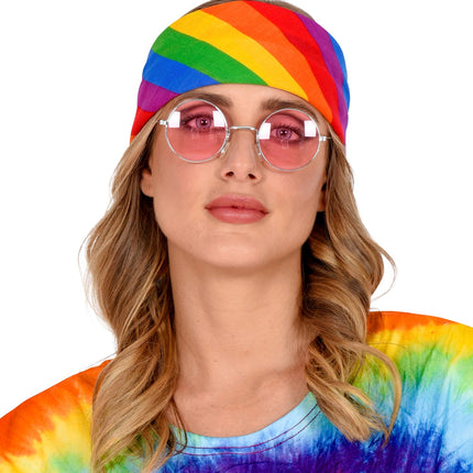 e-carnavalskleding-SYK Regenboog bandana zakdoek