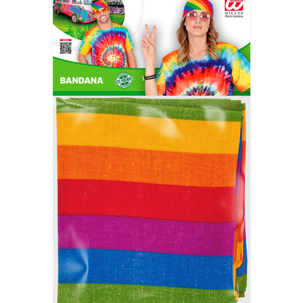 e-carnavalskleding-SYK Regenboog bandana zakdoek