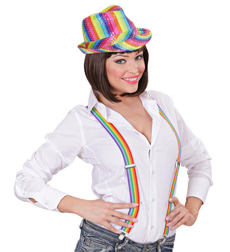 e-carnavalskleding-SYK Regenboog bretels rechte streep