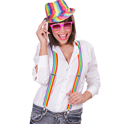 e-carnavalskleding-SYK Regenboog bretels rechte streep