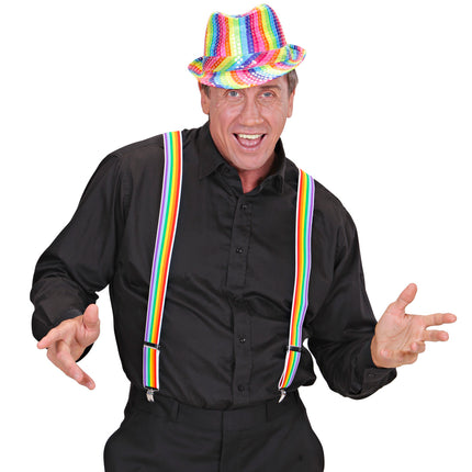 e-carnavalskleding-SYK Regenboog bretels rechte streep