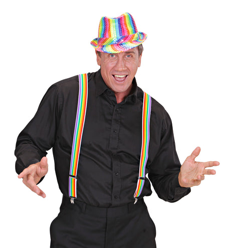 e-carnavalskleding-SYK Regenboog bretels rechte streep