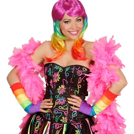 e-carnavalskleding-SYK Regenboog handschoenen