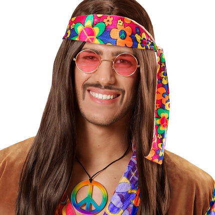 e-carnavalskleding-SYK Regenboog hippie halskettingen