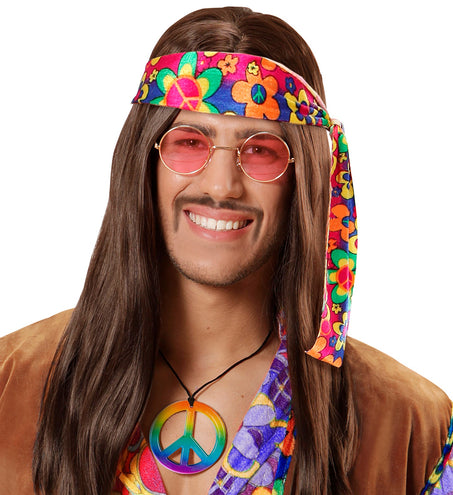 e-carnavalskleding-SYK Regenboog hippie halskettingen