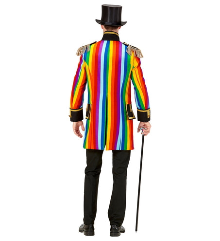 e-carnavalskleding-SYK Regenboog Jaquard parade show slipjas