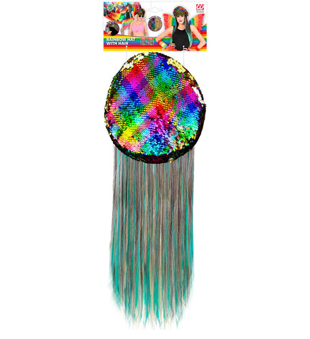e-carnavalskleding-SYK Regenboog pet met haar