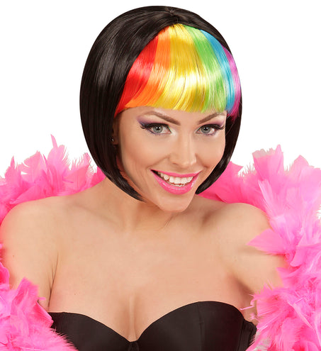 e-carnavalskleding-SYK Regenboog rave pruikjes