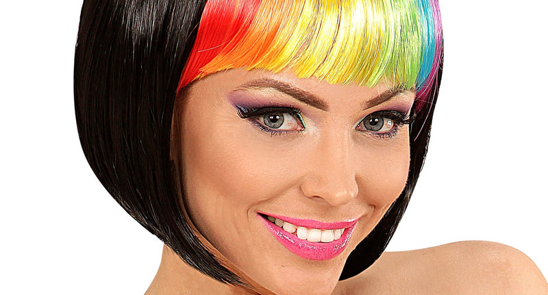 e-carnavalskleding-SYK Regenboog rave pruikjes