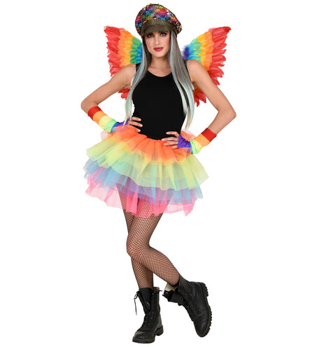 e-carnavalskleding-SYK Regenboog tutu dames