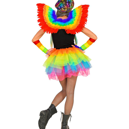 e-carnavalskleding-SYK Regenboog tutu dames