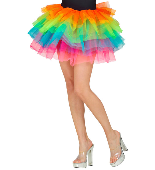 e-carnavalskleding-SYK Regenboog tutu dames