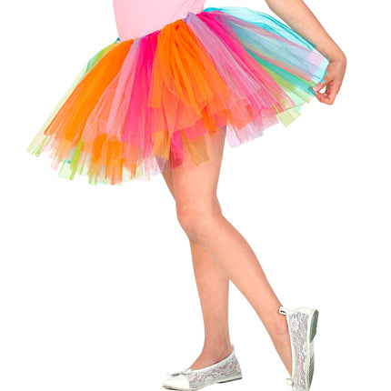 e-carnavalskleding-SYK Regenboog tutu kinderen