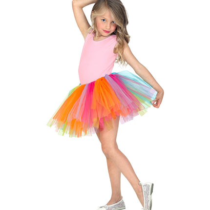 e-carnavalskleding-SYK Regenboog tutu kinderen