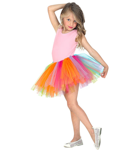 e-carnavalskleding-SYK Regenboog tutu kinderen