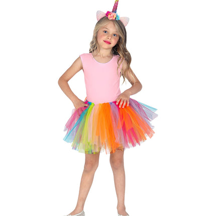 e-carnavalskleding-SYK Regenboog tutu kinderen