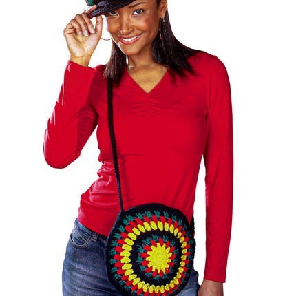 e-carnavalskleding-SYK Reggae tas rasta handtasje