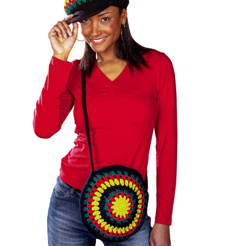 e-carnavalskleding-SYK Reggae tas rasta handtasje