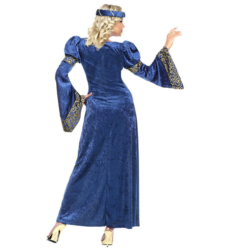 e-carnavalskleding-SYK Renaissance kostuum blauw