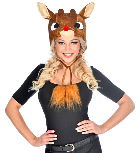 e-carnavalskleding-SYK Rendier muts pluche