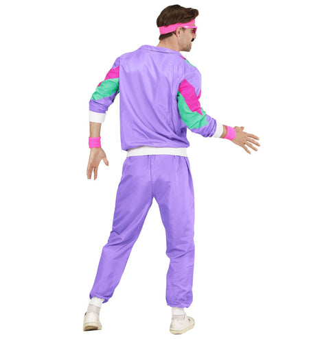 e-carnavalskleding-SYK Retro trainingspak paars
