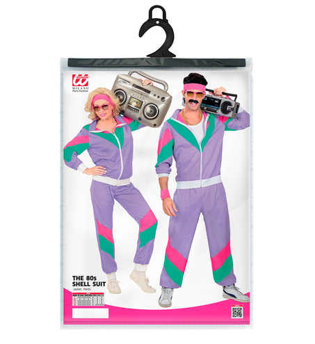 e-carnavalskleding-SYK Retro trainingspak paars
