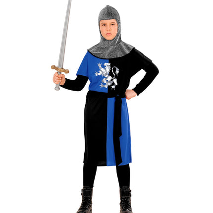 e-carnavalskleding-SYK Ridder pak blauw kinderen