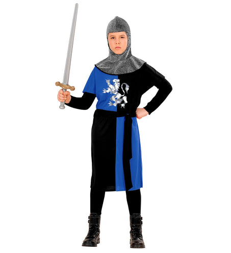 e-carnavalskleding-SYK Ridder pak blauw kinderen
