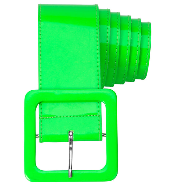 e-carnavalskleding-SYK Riem vinyl neon groen
