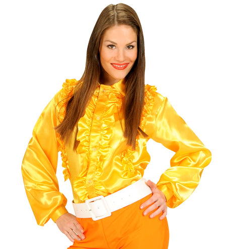 e-carnavalskleding-SYK Riem Vinyl wit