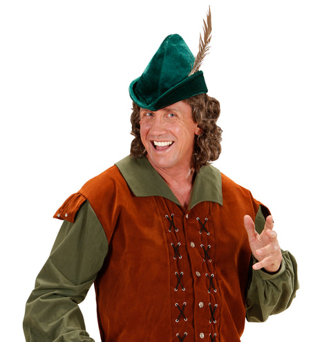 e-carnavalskleding-SYK Robin hood hoed met veer