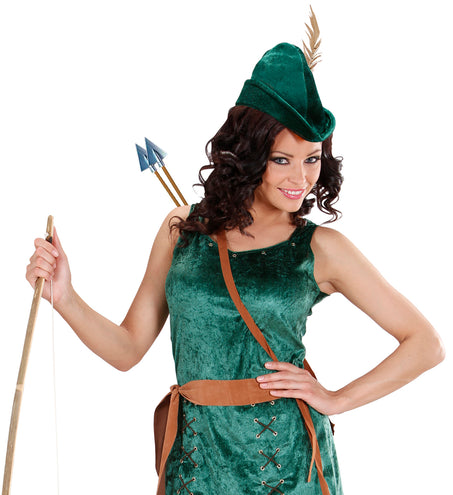 e-carnavalskleding-SYK Robin hood hoed met veer
