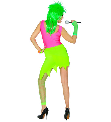e-carnavalskleding-SYK Rock kostuum zebra neon jaren 80 dames