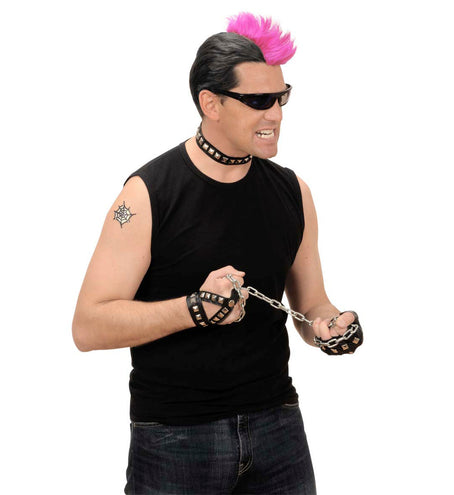 e-carnavalskleding-SYK Rocker halsketting en armband