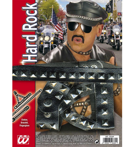 e-carnavalskleding-SYK Rocker halsketting en armband