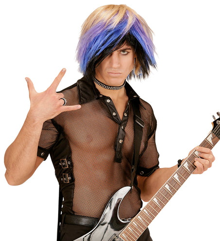 e-carnavalskleding-SYK Rocker pruik Emo