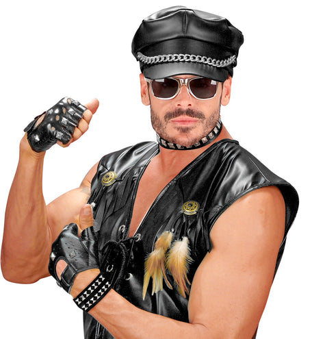 e-carnavalskleding-SYK Rockerset / bikerset punk