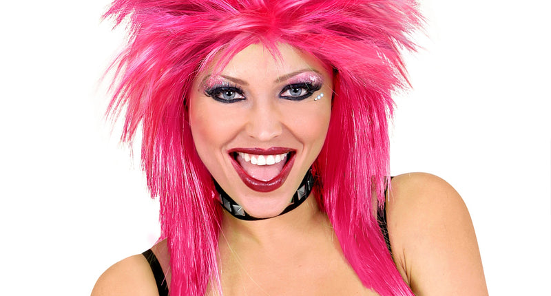e-carnavalskleding-SYK Rockster pruik roze punk