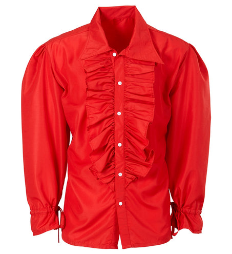 e-carnavalskleding-SYK Rode blouse met ruches
