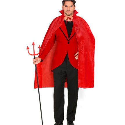 e-carnavalskleding-SYK Rode Cape Kind 115Cm